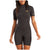 Billabong 2/2 Synergy Back Zip SS Flatlock Springsuit - Women's Black Tropic