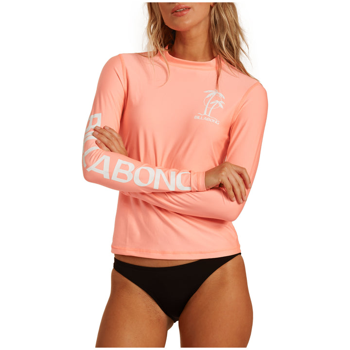 Billabong Core Loose Fit Long Sleeve Rashguard - Women's Peachy Daze