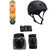 Globe G1 Ablaze 7.75 Skateboard Complete + Pro-Tec The Classic Certified Skateboard Helmet + Pro-Tec Street Gear Junior Skateboard Pads