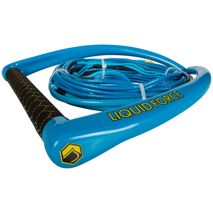 Liquid Force Apex Suede Handle + Coated Dyneema 65 ft Mainline Blue