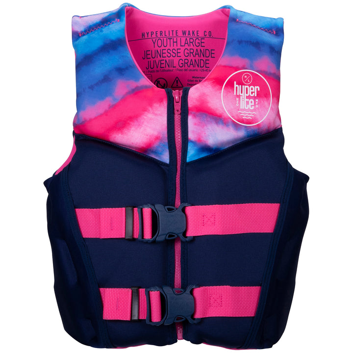 Hyperlite Youth Indy HRM Neo Wake Vest - Girls' 2021