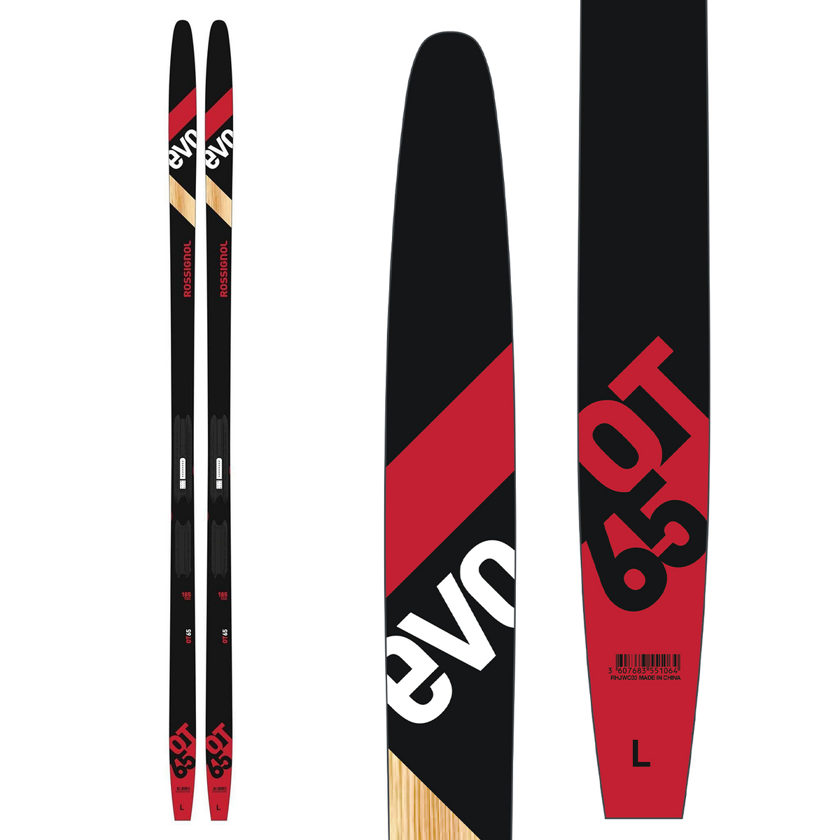 Rossignol Evo OT 65 Positrack Cross Country Skis + Control Step In Bindings 2023