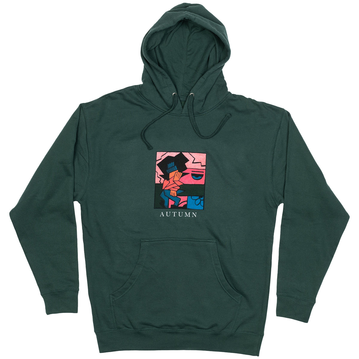 Autumn Talkin' Hoodie - Men's Forest Green