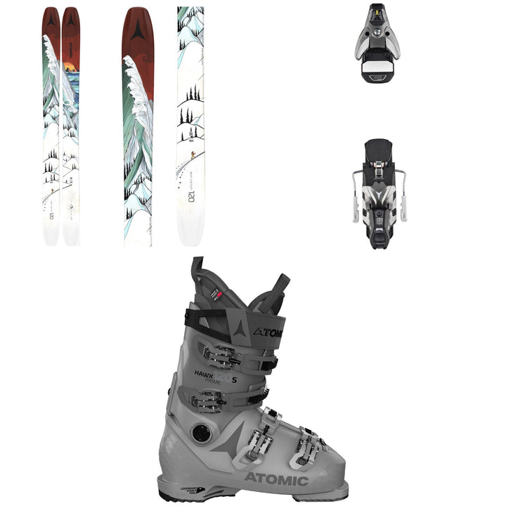 Atomic Bent Chetler 120 Skis + STH2 WTR 16 Ski Bindings + Hawx Prime 120 S Ski Boots 2021
