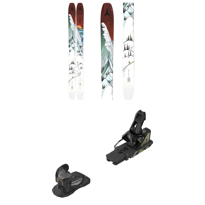 Atomic Bentchetler 120 Skis + Warden MNC 13 Ski Bindings 2021