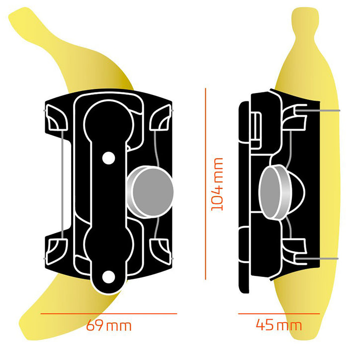 Fidlock Twist Uni Connector Boa® Water Bottle Mount Black