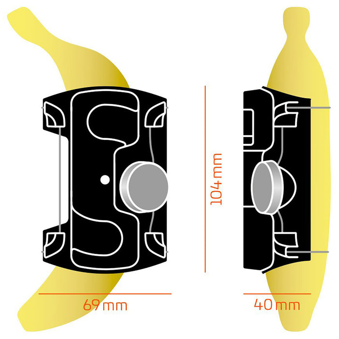 Fidlock Twist Uni Connector Boa® Water Bottle Mount Black
