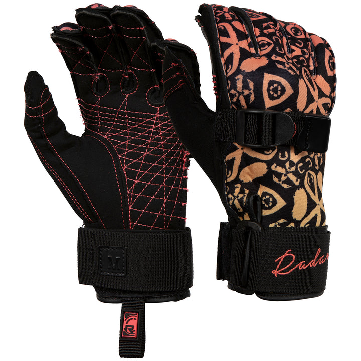 Radar Lyric Inside-Out Waterski Gloves - Women's Coral Fade
