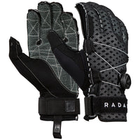 Radar Vapor-K Boa Inside-Out Waterski Golves Black/Grey Ariaprene::Black/Grey Ariaprene