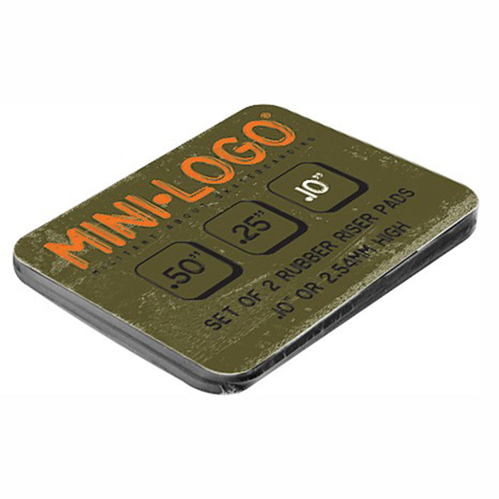 Mini Logo Rubber .10" Riser Pads None