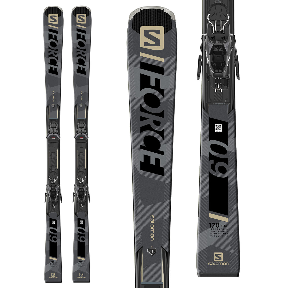 Salomon S/Force 9 Skis + M11 GW Bindings 2021