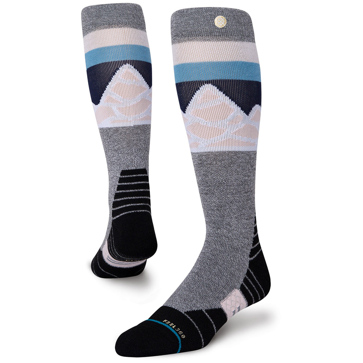 Stance Spillway Snow Socks Grey
