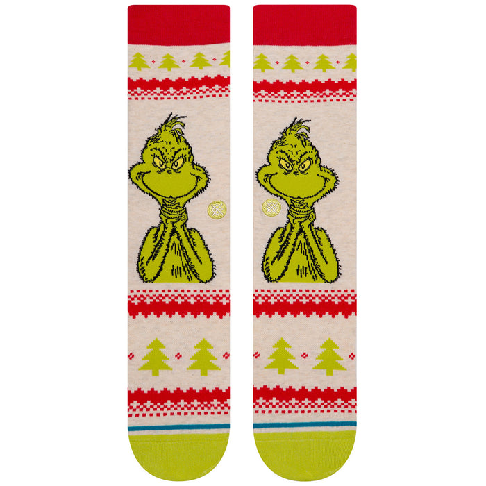 Stance Grinch Sweater Socks Canvas