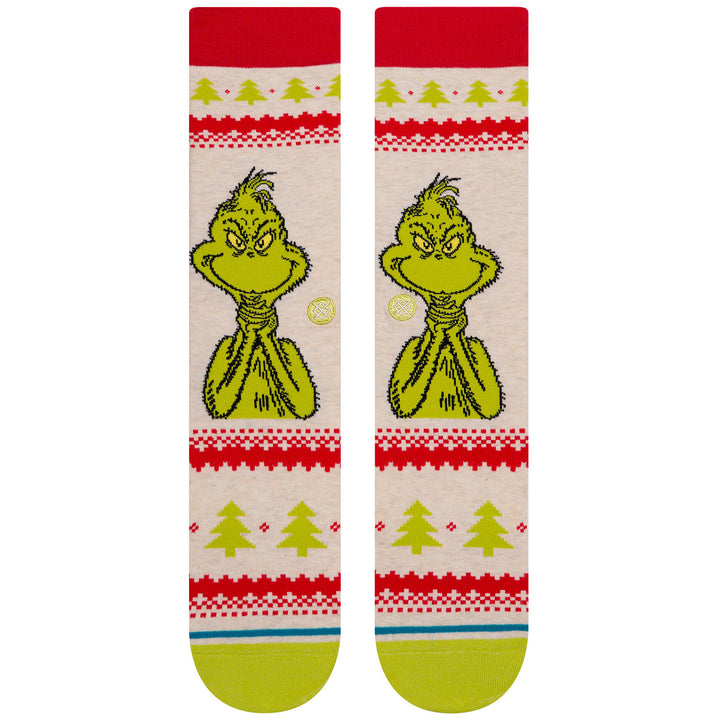 Stance Grinch Sweater Socks Canvas