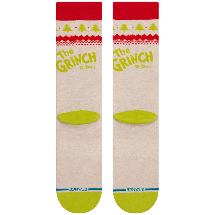 Stance Grinch Sweater Socks Canvas