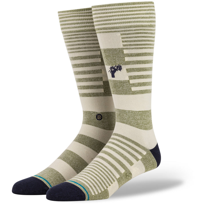 Stance Power Flower Socks Army Green