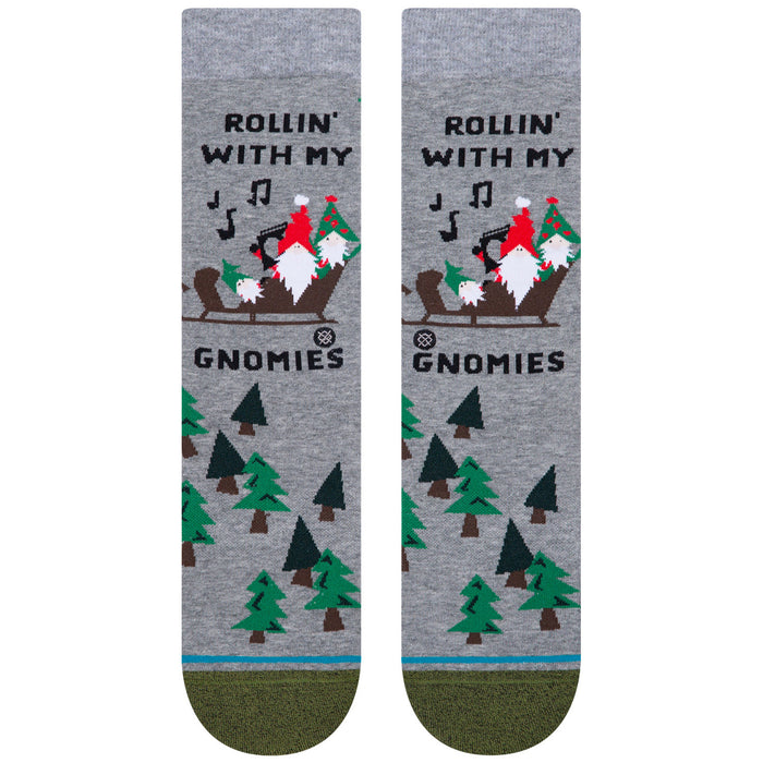 Stance Rollin With My Gnomies Socks - Women's Heather Grey