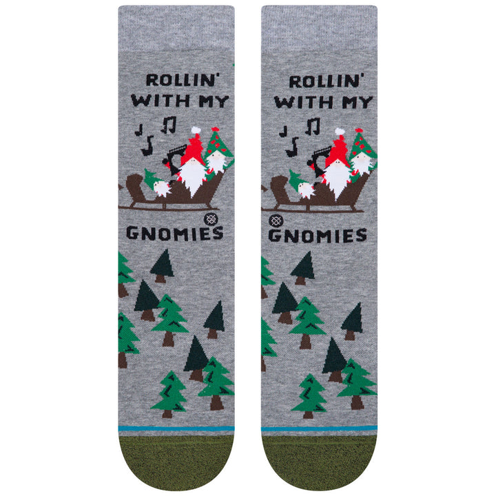Stance Rollin With My Gnomies Socks - Women's Heather Grey