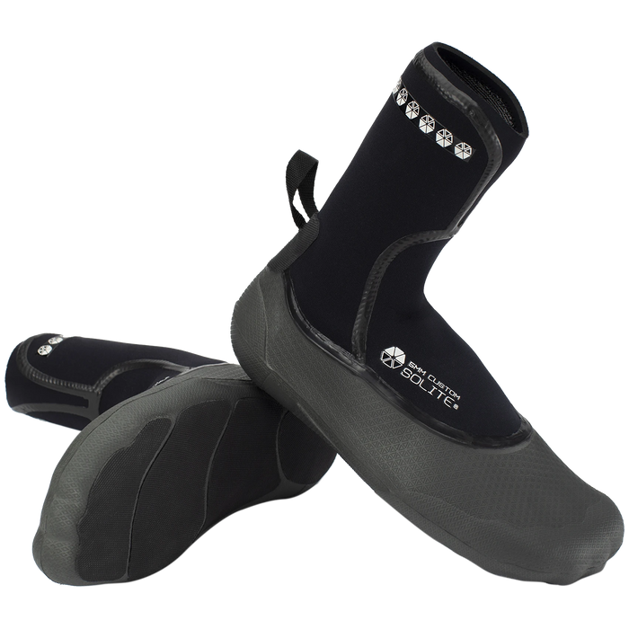 Solite 5mm Custom Wetsuit Boots Black/Grey