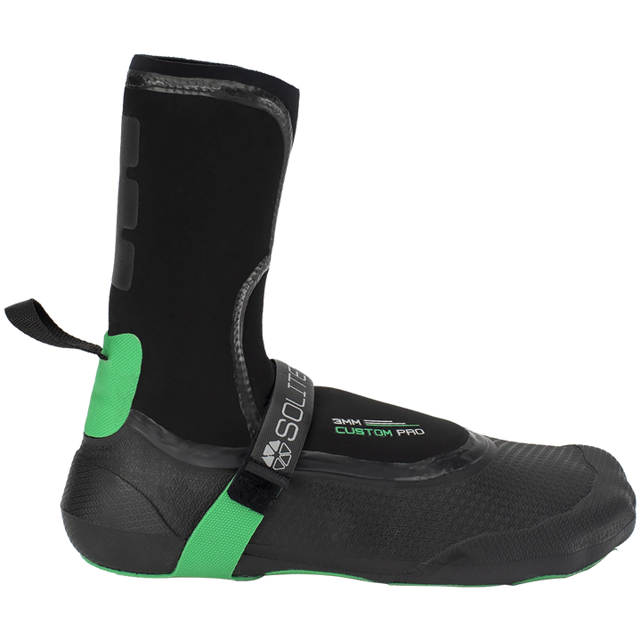 Solite 3mm Custom Pro Wetsuit Boots Black/Green