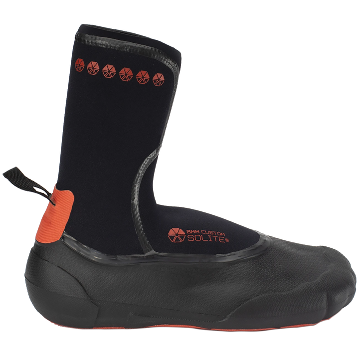 Solite 8mm Custom Wetsuit Boots Black/Red
