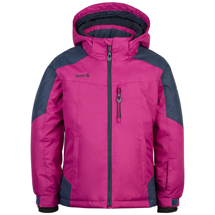 Kamik Min Min Jacket - Girls' Berry/Charcoal