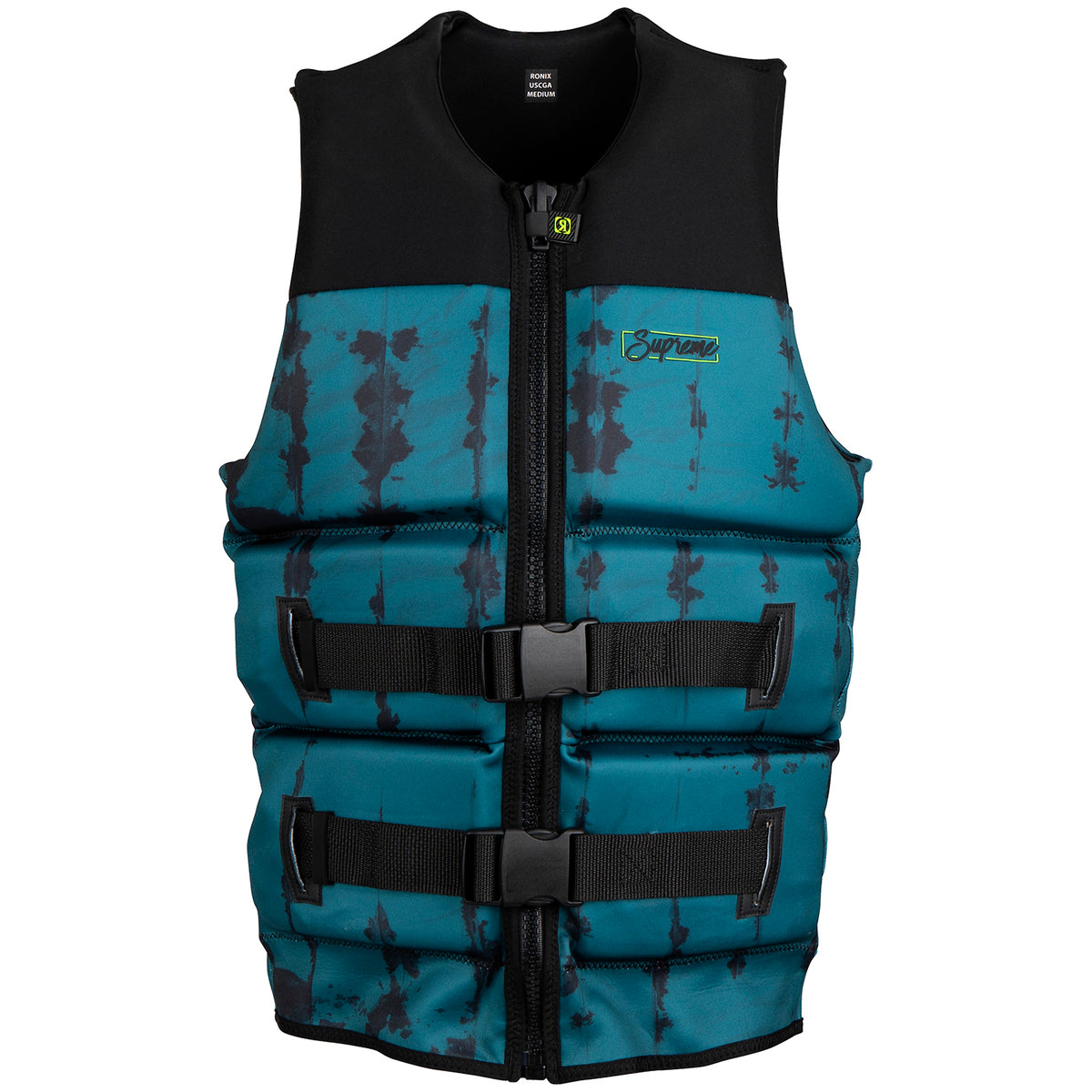 Ronix Supreme Yes CGA Wake Vest 2021 Deep Teal/Black Texture