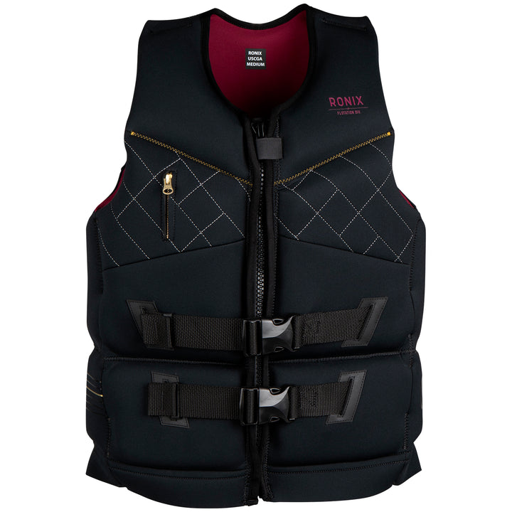 Ronix Supernova Capella 3.0 CGA Wake Vest - Women's Black/Merlot