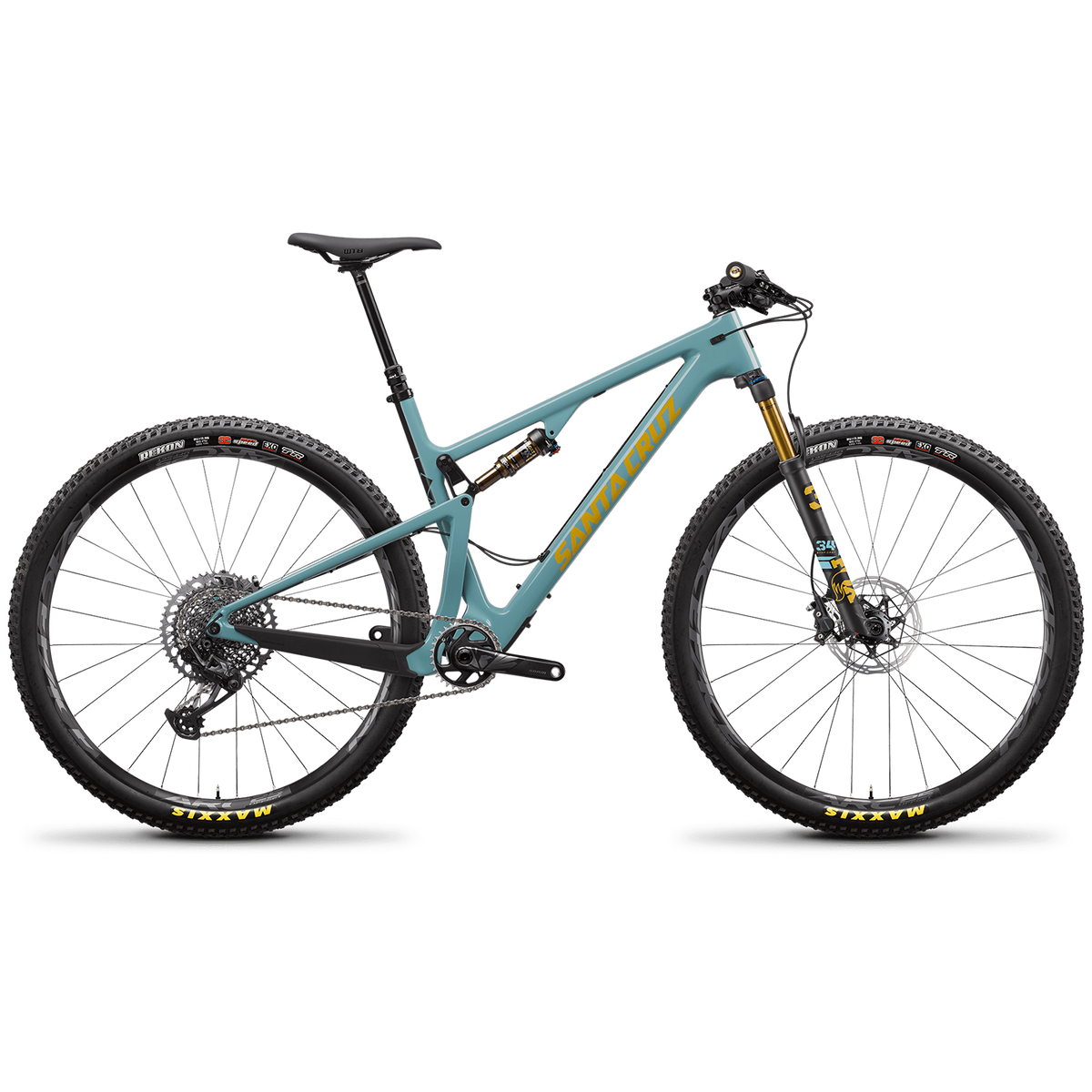 Santa Cruz Bicycles Blur CC X01 TR Complete Mountain Bike 2021 Aqua