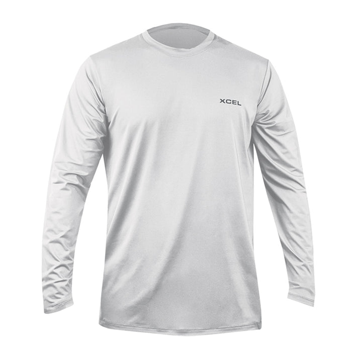 XCEL Premium Stretch Long Sleeve Relaxed Fit Rashguard White