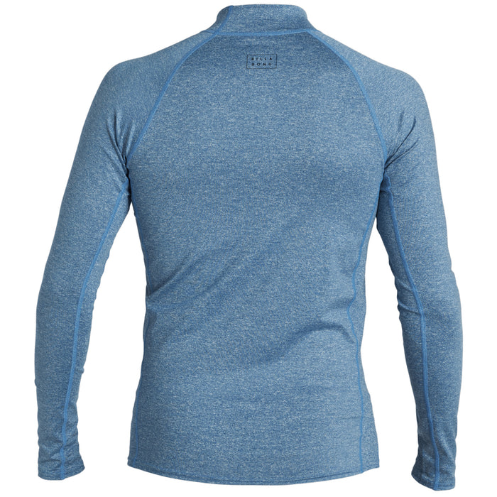 Billabong All Day Wave Performance Fit Long Sleeve Surf Shirt Royal Heather