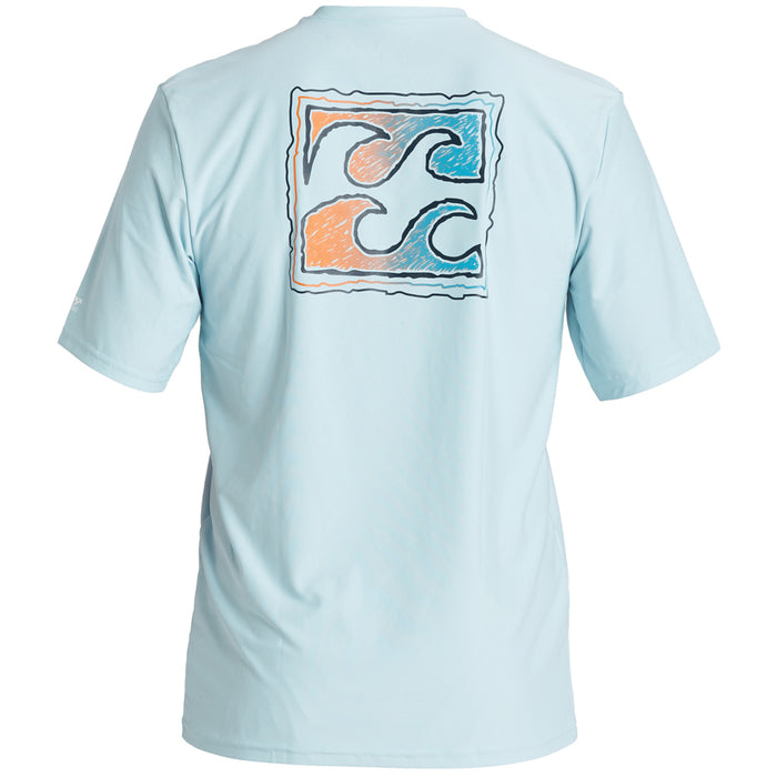 Billabong Crayon Wave Loose Fit Long Sleeve Surf Shirt Coastal