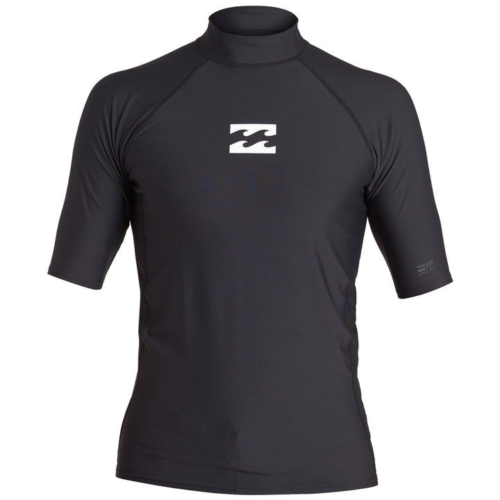 Billabong All Day Wave Performance Fit Short Sleeve Surf Shirt Black