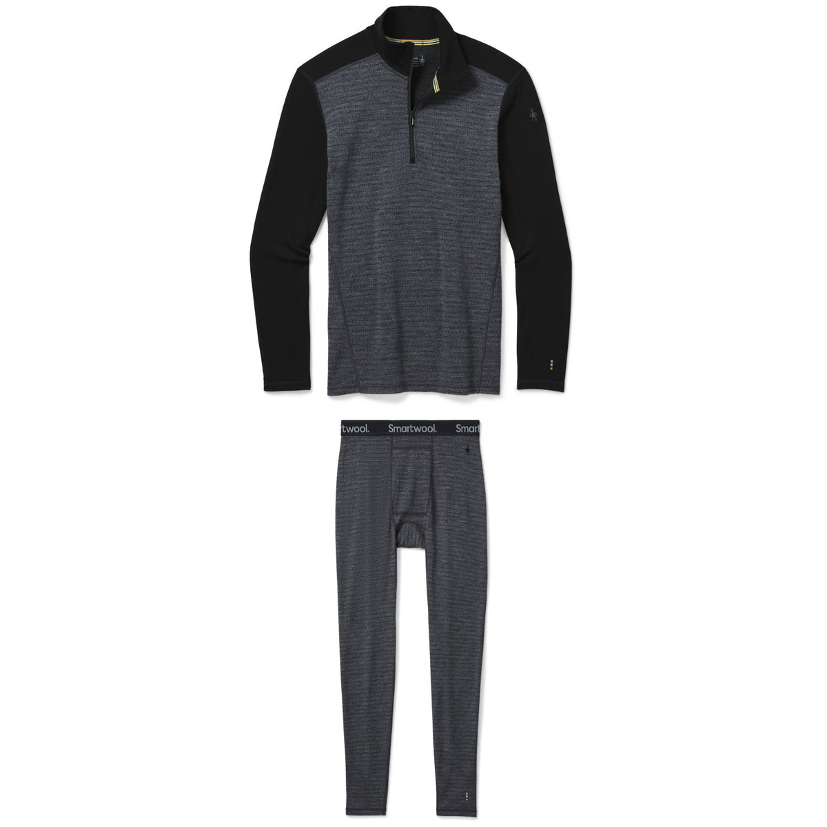 Smartwool Merino 250 Baselayer Pattern 1/4 Zip Neck Top + Bottoms