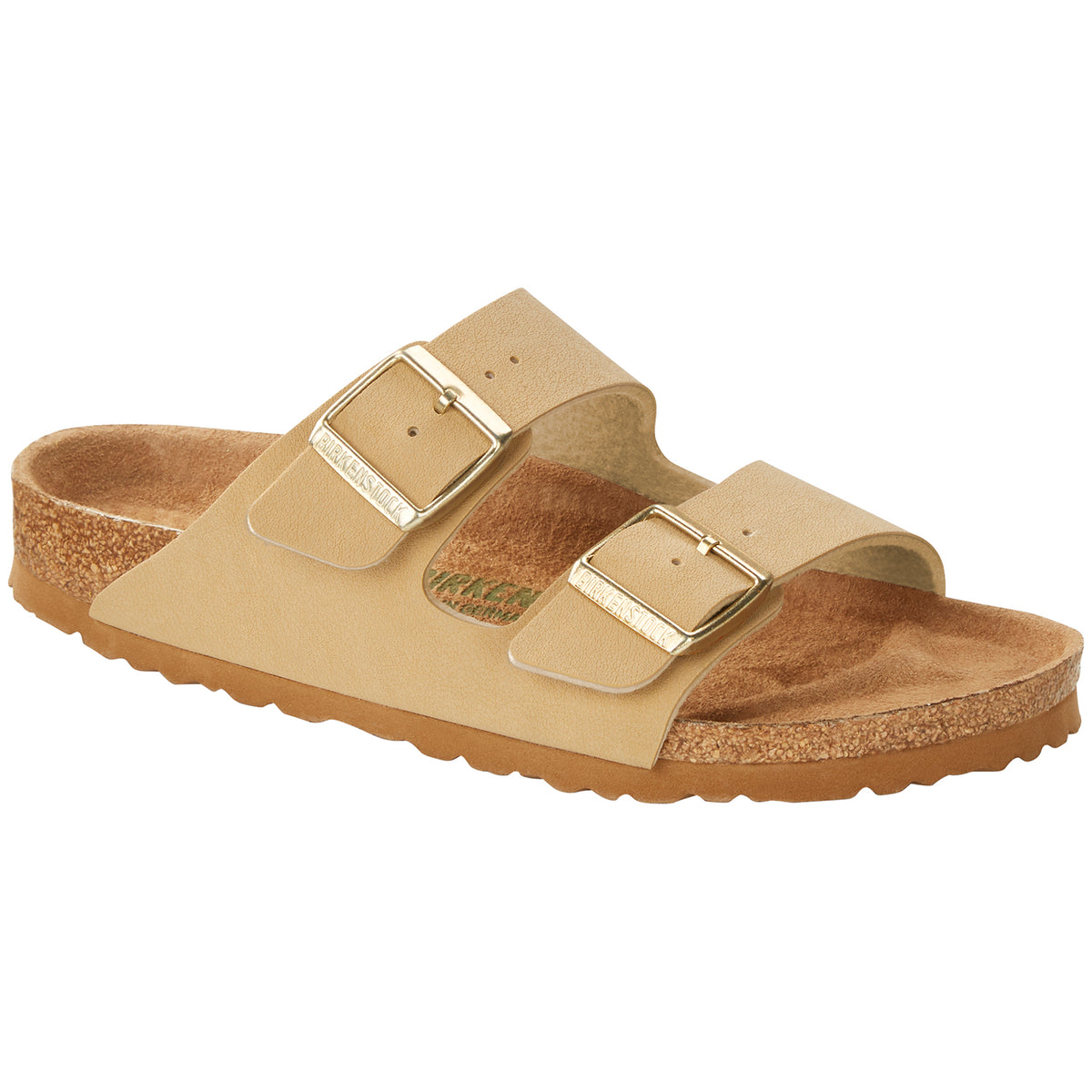 Birkenstock Arizona Birkibuc Vegan Sandals - Women's Latte Cream