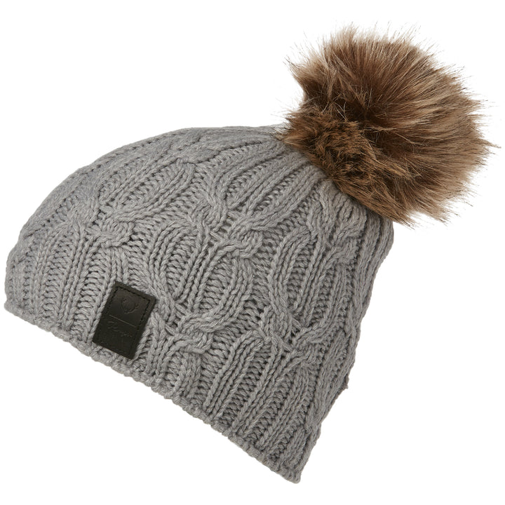 Rojo Outerwear Cable Rib Beanie - Women's Ligth Grey Marle