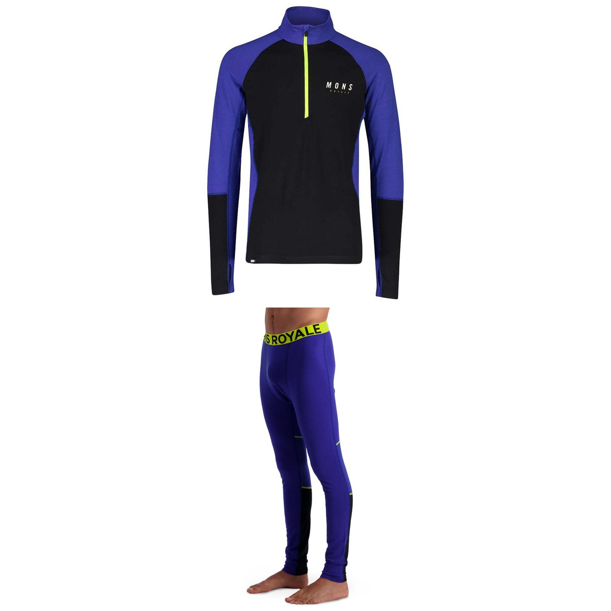 MONS ROYALE Olympus 3.0 Half Zip Long Sleeve Top + Leggings 2021