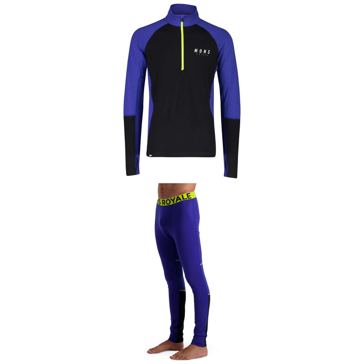 MONS ROYALE Olympus 3.0 Half Zip Long Sleeve Top + Leggings 2021