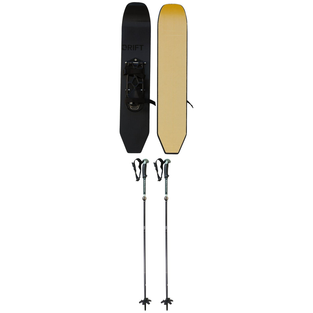Drift Carbon Boards + Spark R&D x Black Diamond Compactor Splitboard Poles