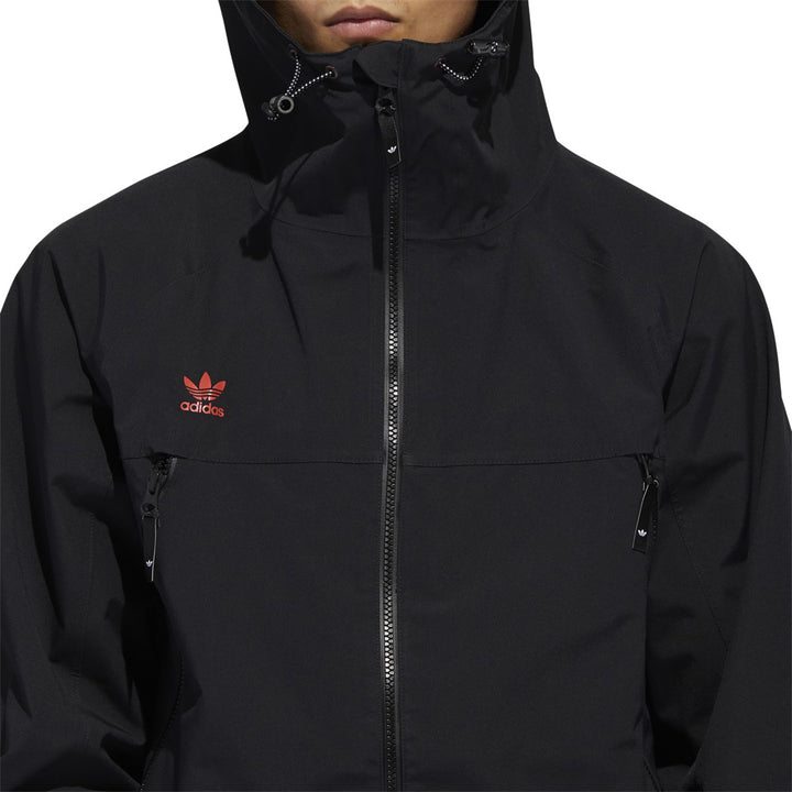 Adidas 3L 20K Jacket - Men's Black/Utility Black/Orange