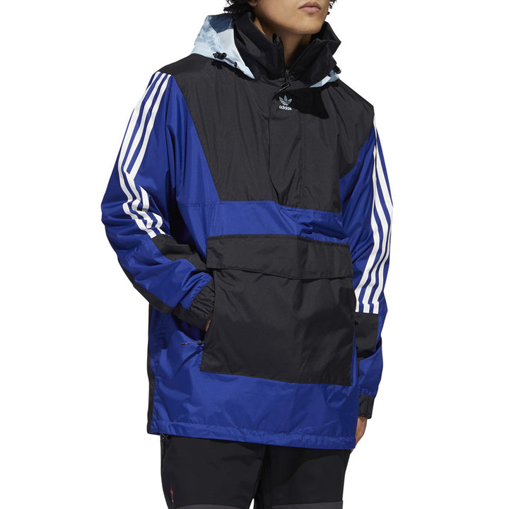 Adidas 10K Anorak Jacket - Men's Mystery Ink/Black/Ice Blue