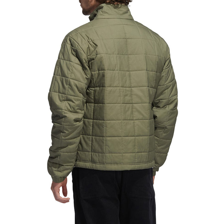 Adidas Quilted Jacket - Unisex Legend Green/Feather Grey