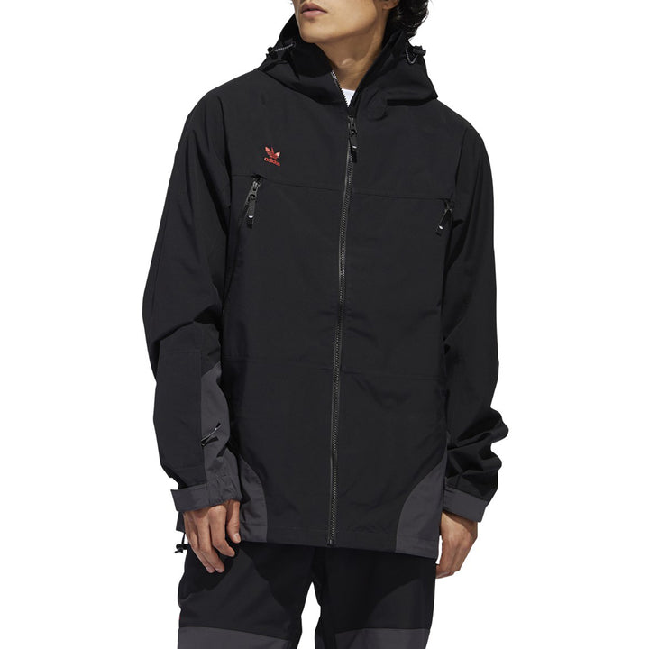 Adidas 3L 20K Jacket - Men's Black/Utility Black/Orange