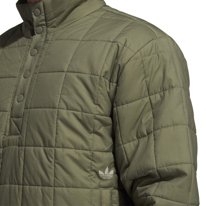 Adidas Quilted Jacket - Unisex Legend Green/Feather Grey