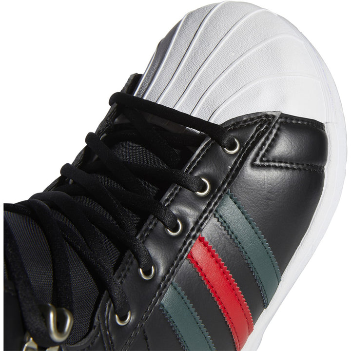 Adidas Superstar ADV Snowboard Boots 2021 Core Black/Mineral Green/Scarlet