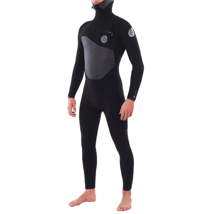 Rip Curl 5/4 Flashbomb Steamer Hooded Wetsuit Black