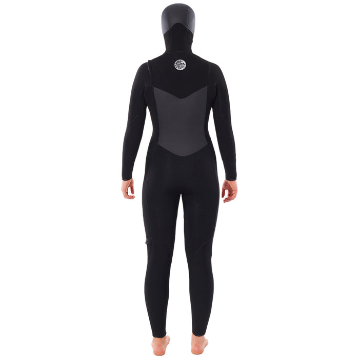 Rip Curl 5/4 Flashbomb Steamer Hooded Wetsuit - Women's Black