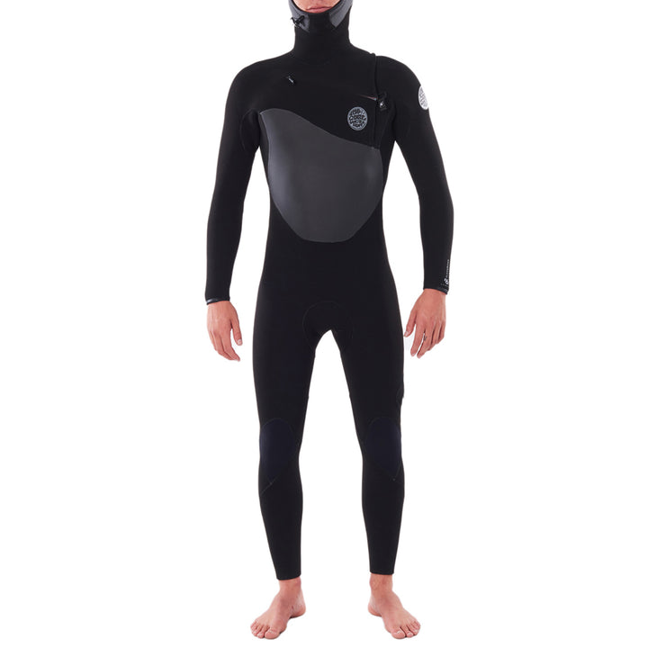 Rip Curl 5/4 Flashbomb Steamer Hooded Wetsuit Black