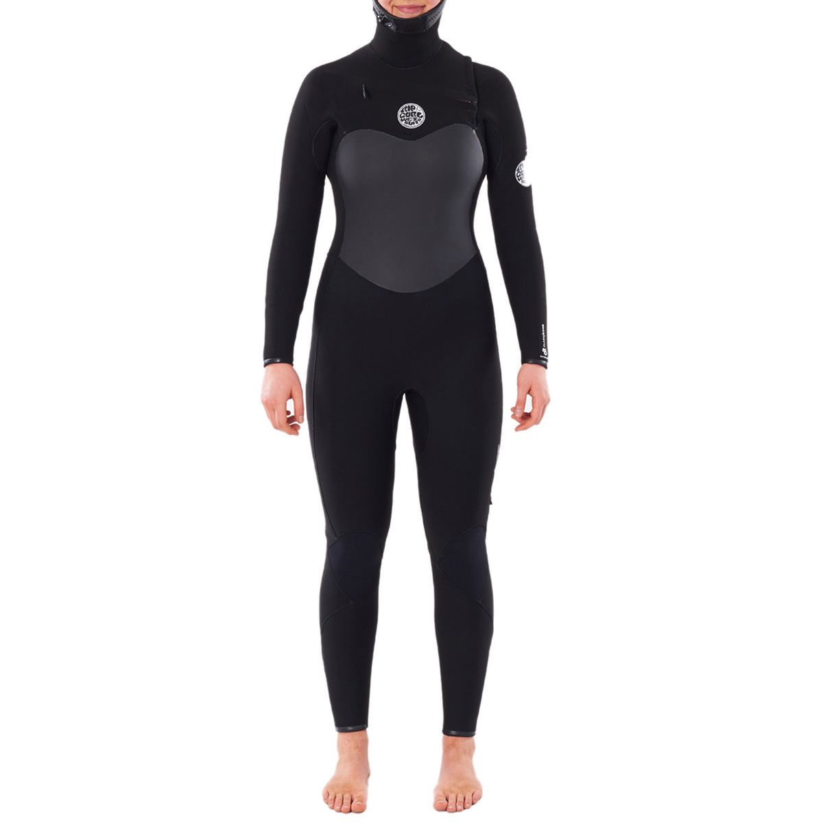 Rip Curl 5/4 Flashbomb Steamer Hooded Wetsuit - Women's Black
