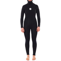 Rip Curl 5/4 Dawn Patrol Chest Zip Hooded Wetsuit - Women's Black::Black